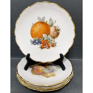 Schumann Arzberg Germany Salad Fruit Plate 7 Inch Vintage Bavaria Set Of 4